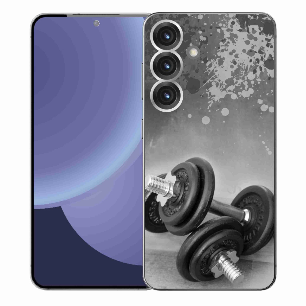 Gelový kryt mmCase na Samsung Galaxy S25+ - činky 1