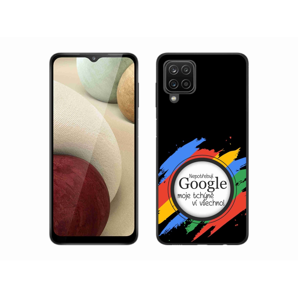 Gelový kryt mmCase na Samsung Galaxy M12 - tchýně ví všechno černé pozadí