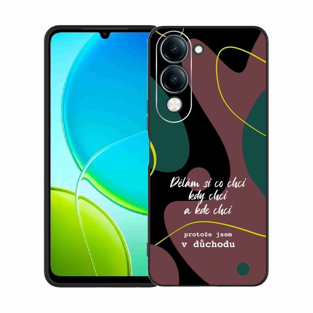 Gelový kryt mmCase na Vivo Y29s 5G - vtipný text 10 černé pozadí