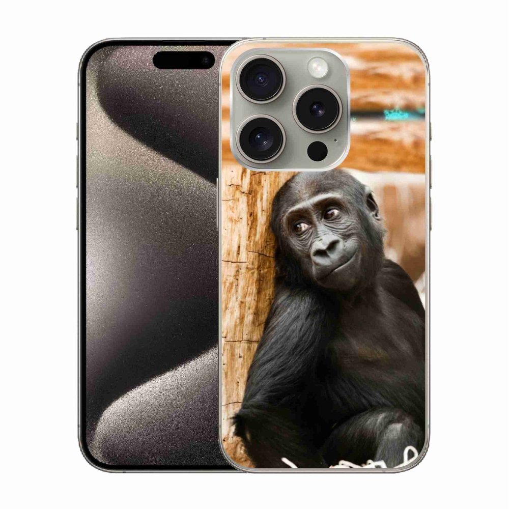 Gelový kryt mmCase na iPhone 15 Pro - gorila