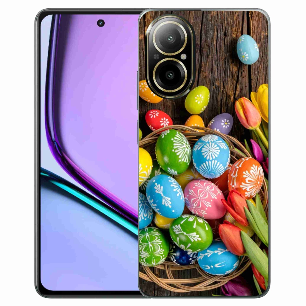 Gelový kryt mmCase na Realme C67 - velikonoční vajíčka