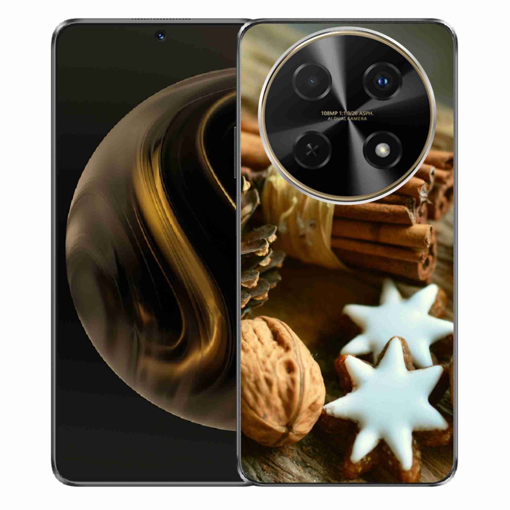 Gelový kryt mmCase na Huawei Nova 12i - skořice a perníčky