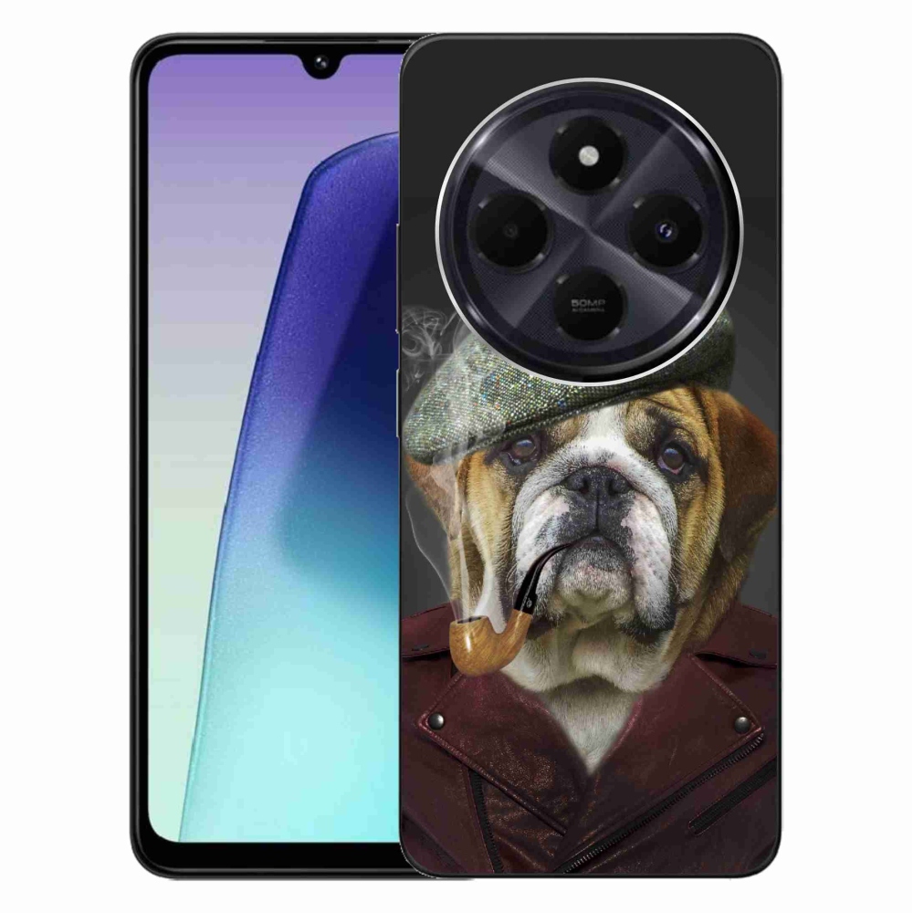 Gelový kryt mmCase na Xiaomi Redmi 14C/Poco C75 - pes s fajfkou