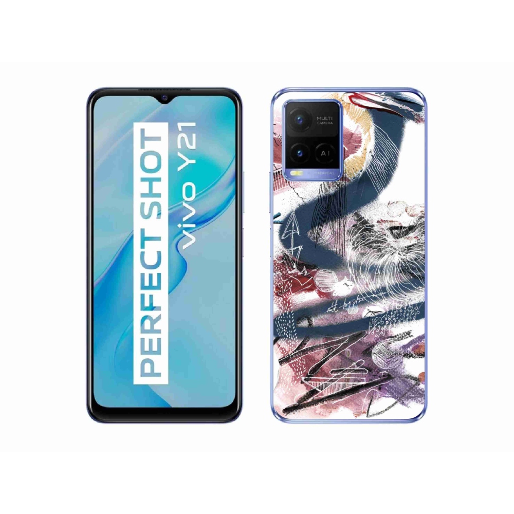 Gelový kryt mmCase na Vivo Y21/Y21s/Y33s - abstraktní motiv 28