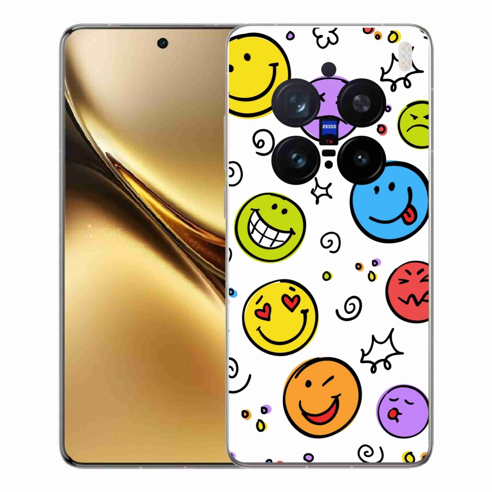 Gelový kryt mmCase na Vivo X200 Pro 5G - smajlíci