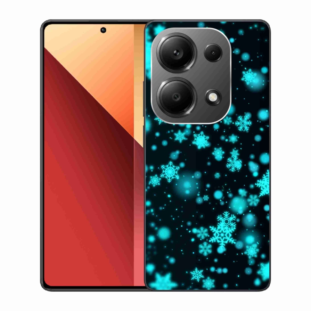 Gelový kryt mmCase na Xiaomi Redmi Note 13 Pro 4G/Poco M6 Pro - sněhové vločky 1