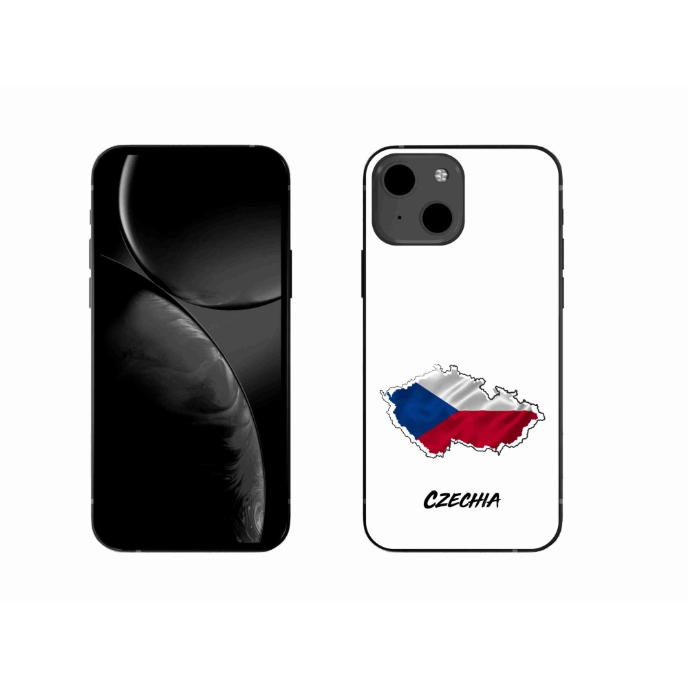 Gelový kryt mmCase na iPhone 13 6.1 - Czechia bílé pozadí