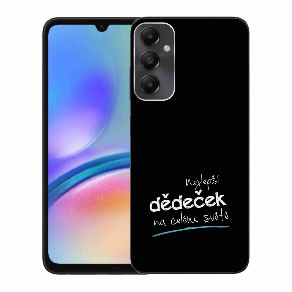 Gelový kryt mmCase na Samsung Galaxy A05s - nejlepší dědeček 3 černé pozadí