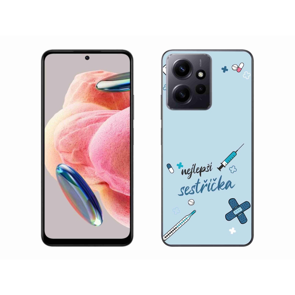 Gelový kryt mmCase na Xiaomi Redmi Note 12 4G - nejlepší sestřička modré pozadí