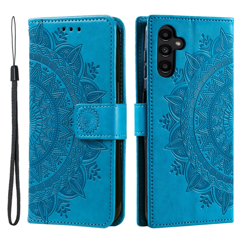 Mandala knížkové pouzdro na Samsung Galaxy A26 5G - modré
