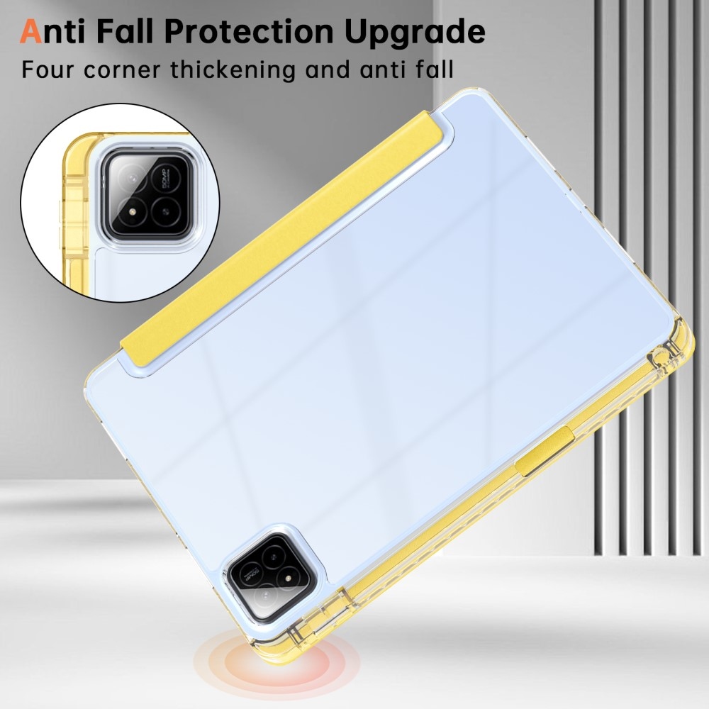 Origami chytré polohovací pouzdro na tablet Xiaomi Pad 7/7 Pro - žluté