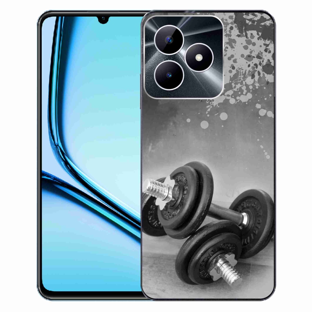Gelový kryt mmCase na Realme Note 50 - činky 1