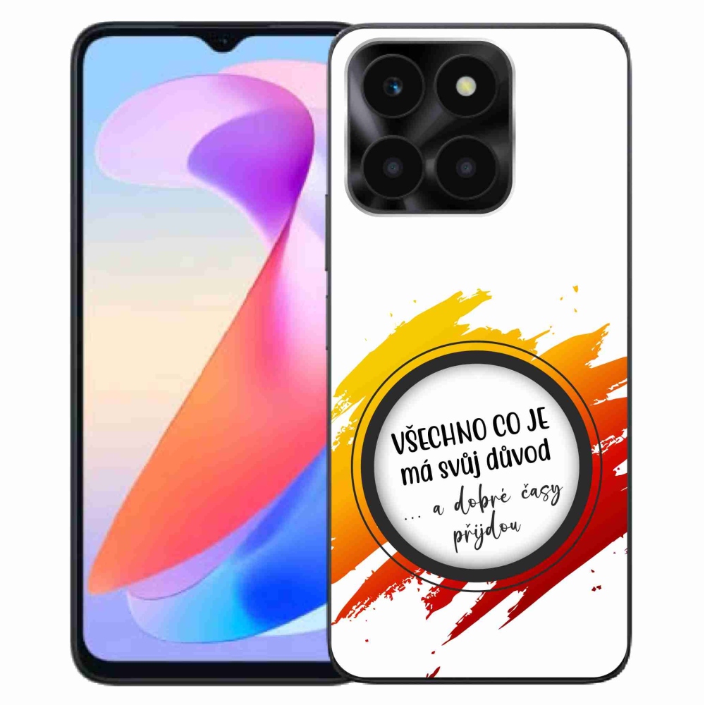 Gelový kryt mmCase na Honor X6a - citát 3 bílé pozadí
