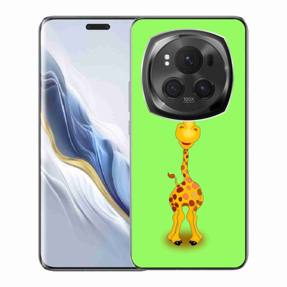 Gelový kryt mmCase na Honor Magic 6 Pro 5G - kreslená žirafa