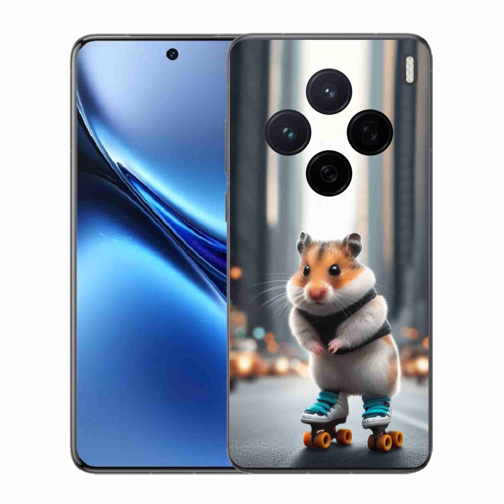 Gelový kryt mmCase na Vivo X200 5G - křeček na bruslích