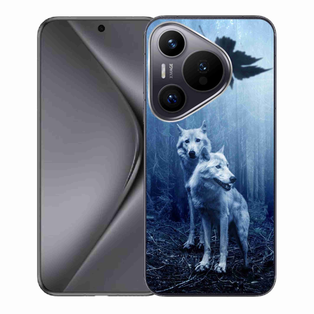 Gelový kryt mmCase na Huawei Pura 70 - vlci v lese