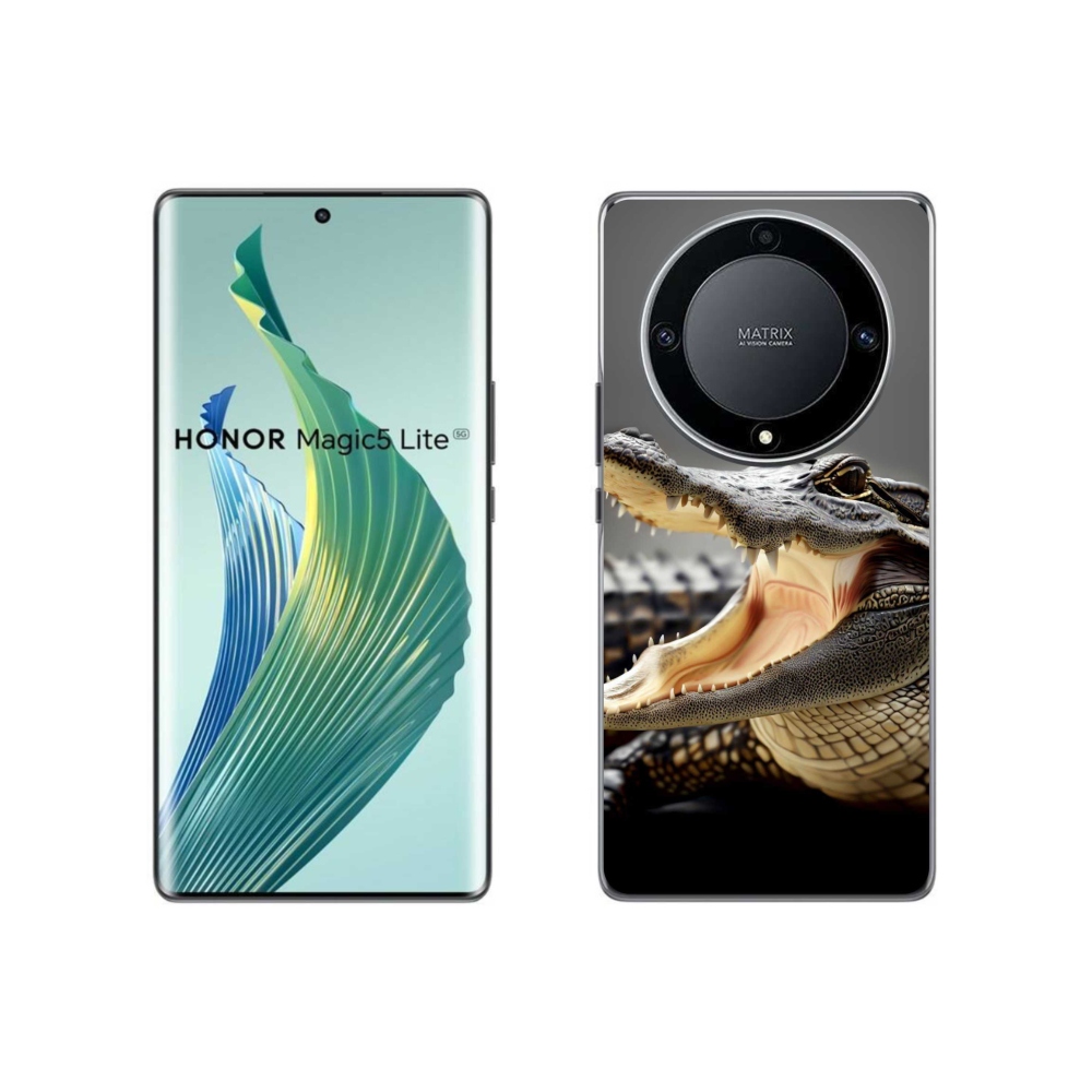 Gelový kryt mmCase na Honor Magic 5 Lite 5G - krokodýl