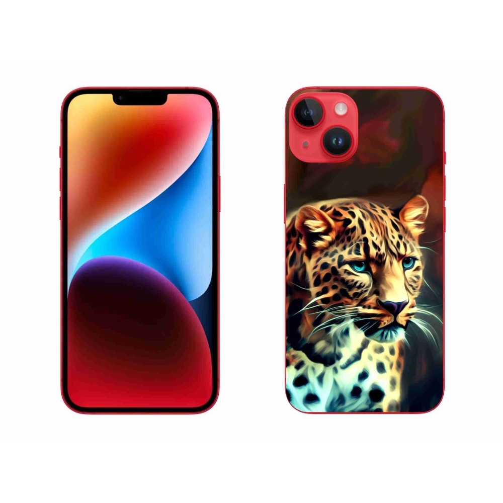 Gelový kryt mmCase na iPhone 14 Plus - leopard