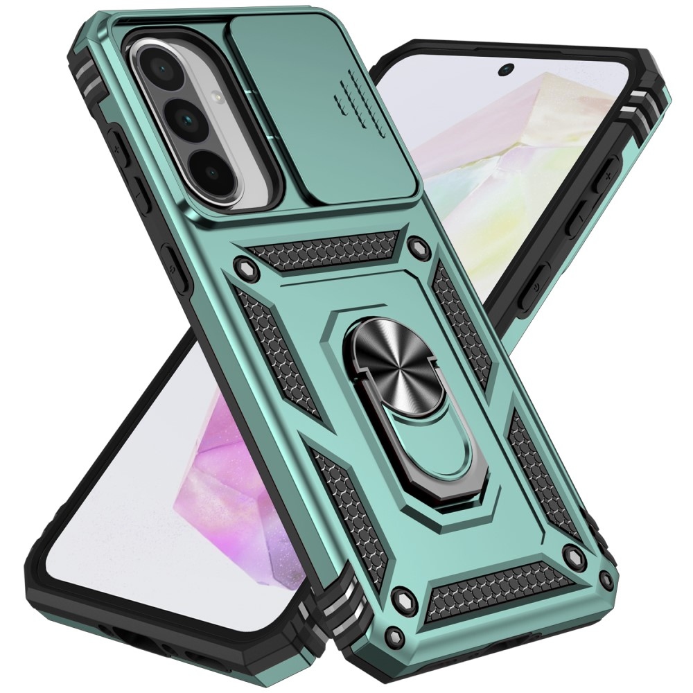 Ring odolný kryt na Samsung Galaxy A36 5G - zelený