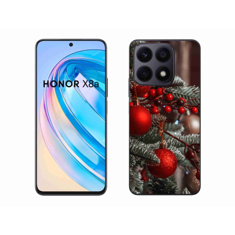 Gelový kryt mmCase na Honor X8a - vánoční ozdoby 2