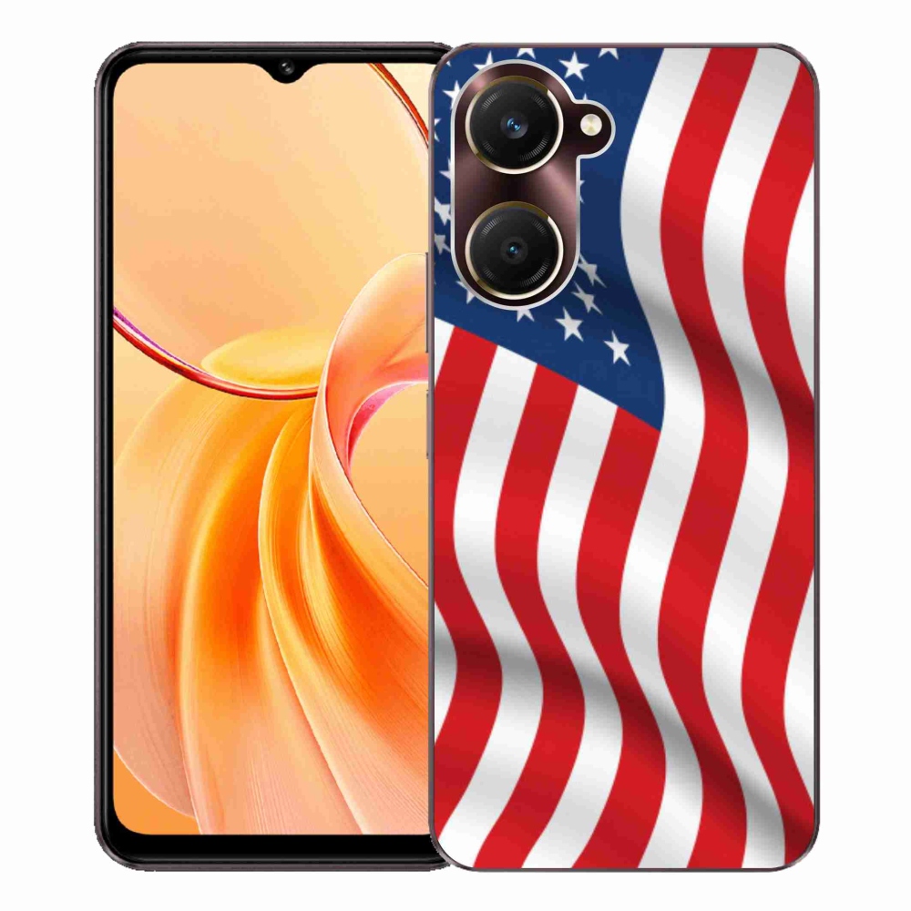 Gelový kryt mmCase na Vivo Y28s 5G - USA vlajka