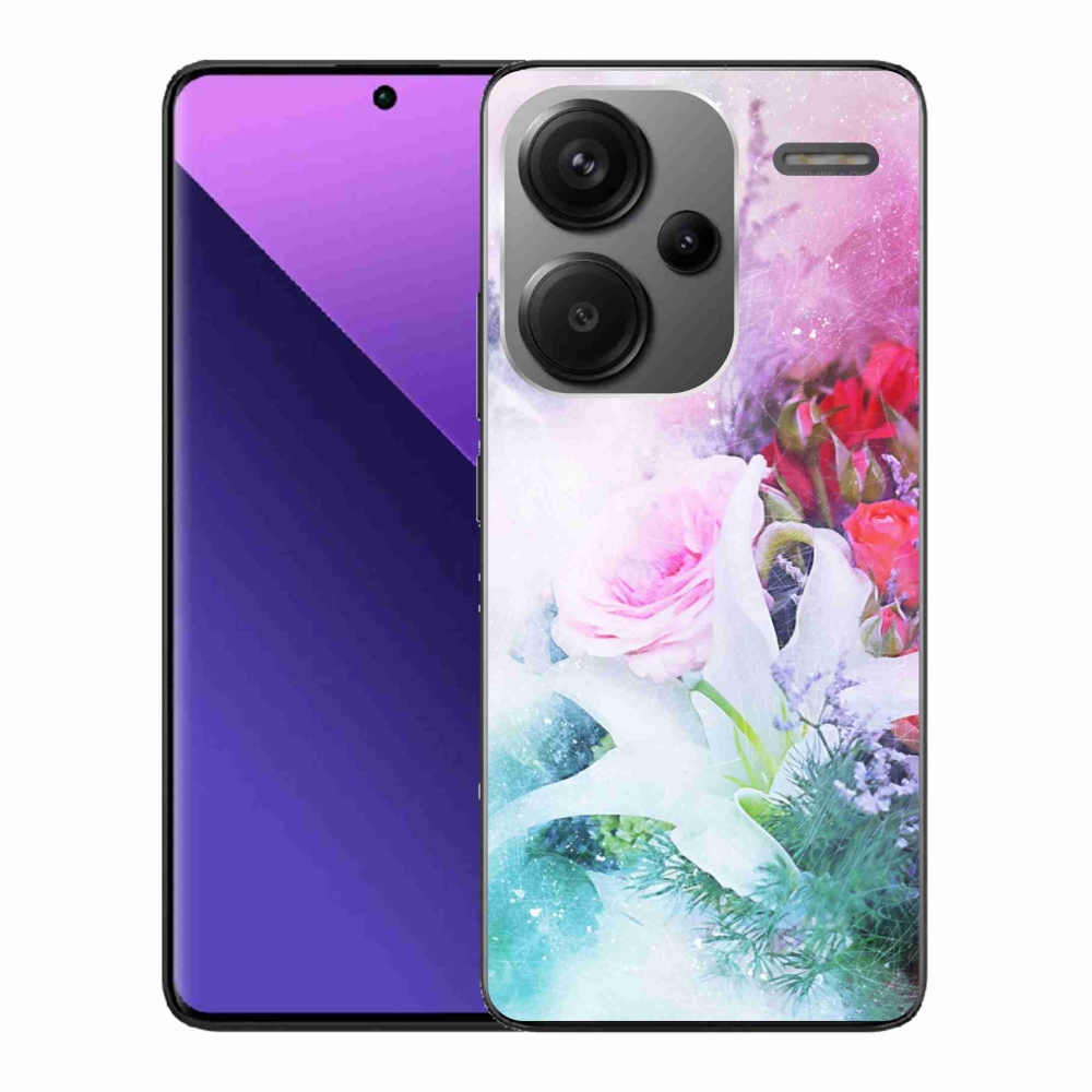 Gelový kryt mmCase na Xiaomi Redmi Note 13 Pro+ 5G - květiny 4