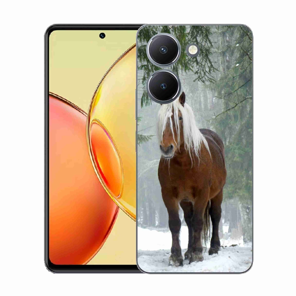 Gelový kryt mmCase na Vivo Y36 - kůň v lese
