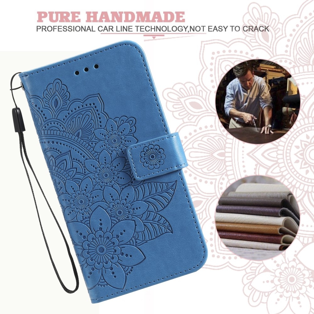 Mandala knížkové pouzdro na Xiaomi Redmi A3 - modré