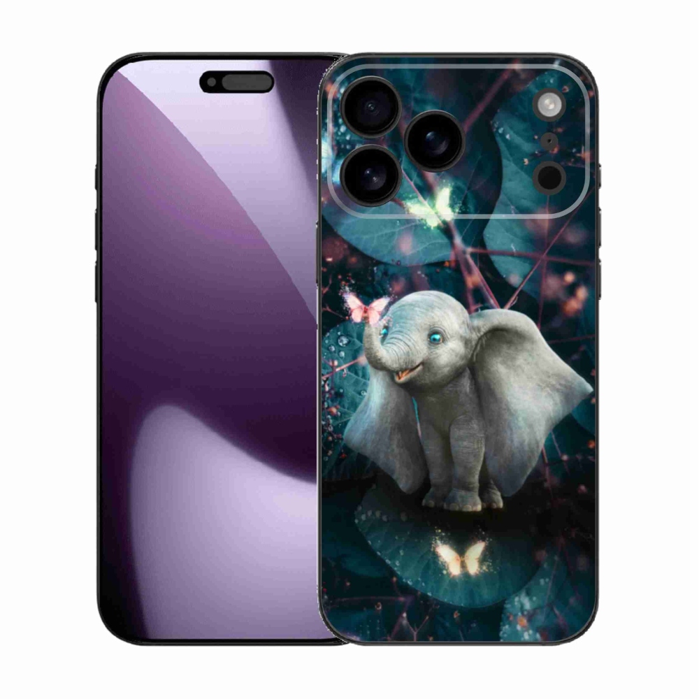 Gelový kryt mmCase na iPhone 17 Pro Max - roztomilý slon