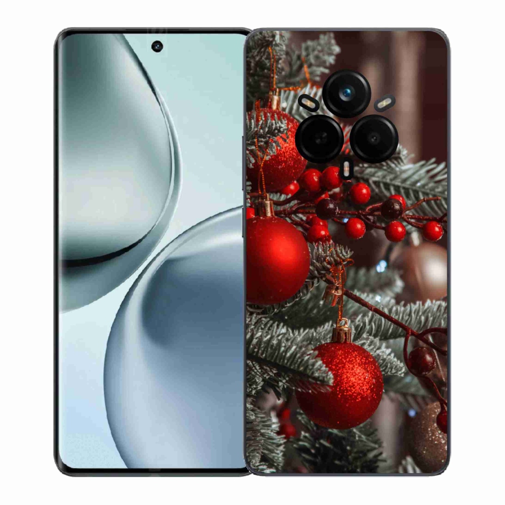 Gelový kryt mmCase na Realme 14 Pro+ 5G - vánoční ozdoby 2