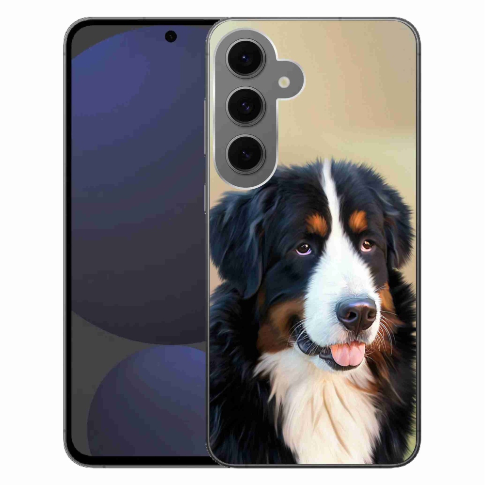 Gelový obal mmCase na Samsung Galaxy S24 FE - bernský salašnický pes