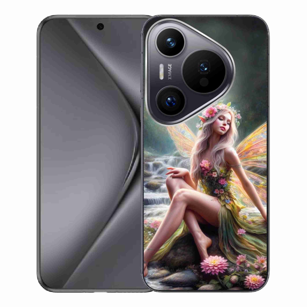 Gelový kryt mmCase na Huawei Pura 70 Pro - motýlí žena 1