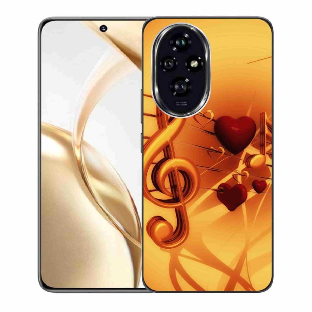 Gelový kryt mmCase na Honor 200 5G - noty