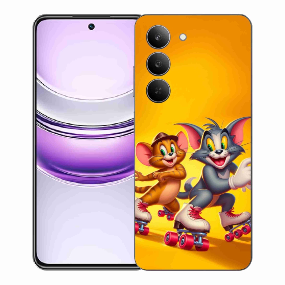 Gelový kryt mmCase na Realme 14x 5G - tom a jerry