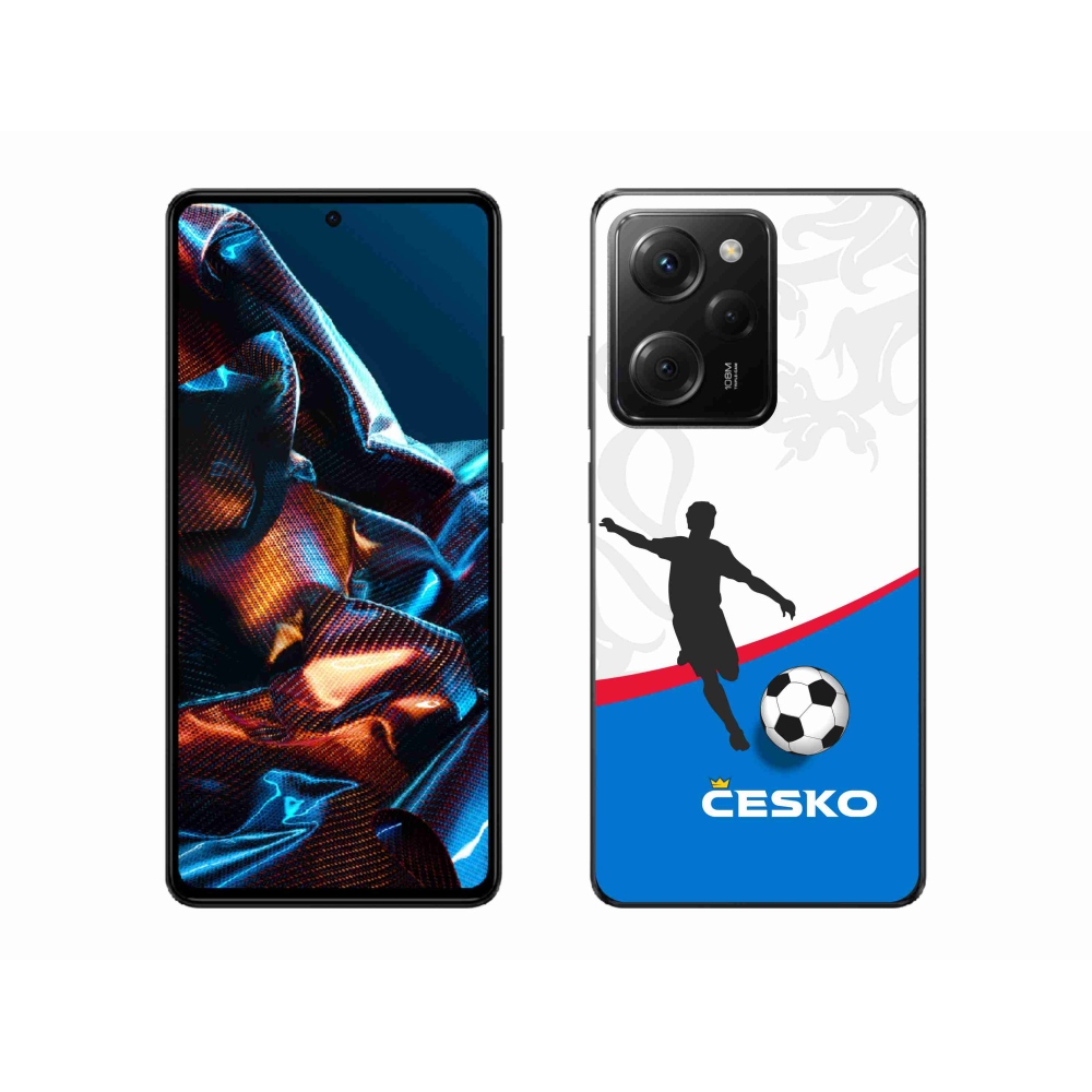 Gelový kryt mmCase na Xiaomi Poco X5 Pro 5G - fotbal Česko 1
