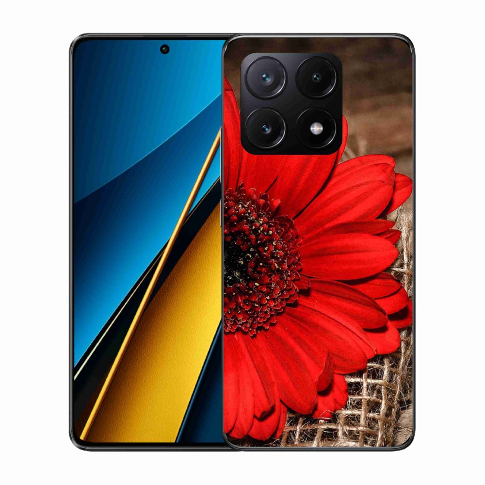 Gelový kryt mmCase na Xiaomi Poco X6 Pro 5G - gerbera