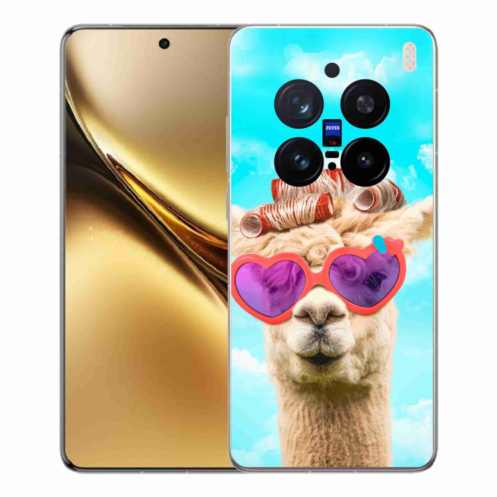 Gelový kryt mmCase na Vivo X200 Pro 5G - lama s brýlemi