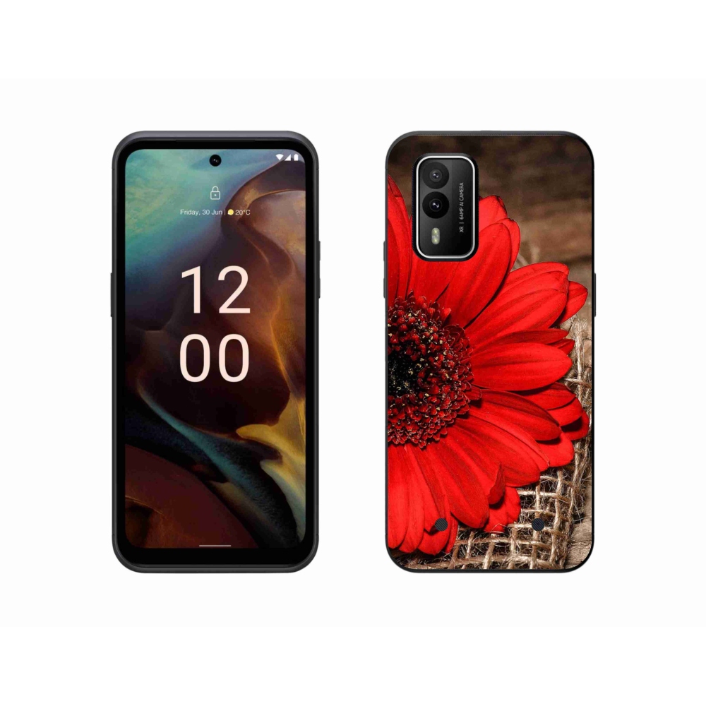 Gelový kryt mmCase na Nokia XR21 - gerbera