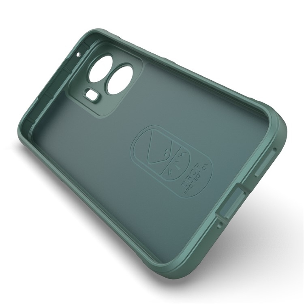 Rugg odolný gelový obal na Xiaomi Poco F7 5G - zelený