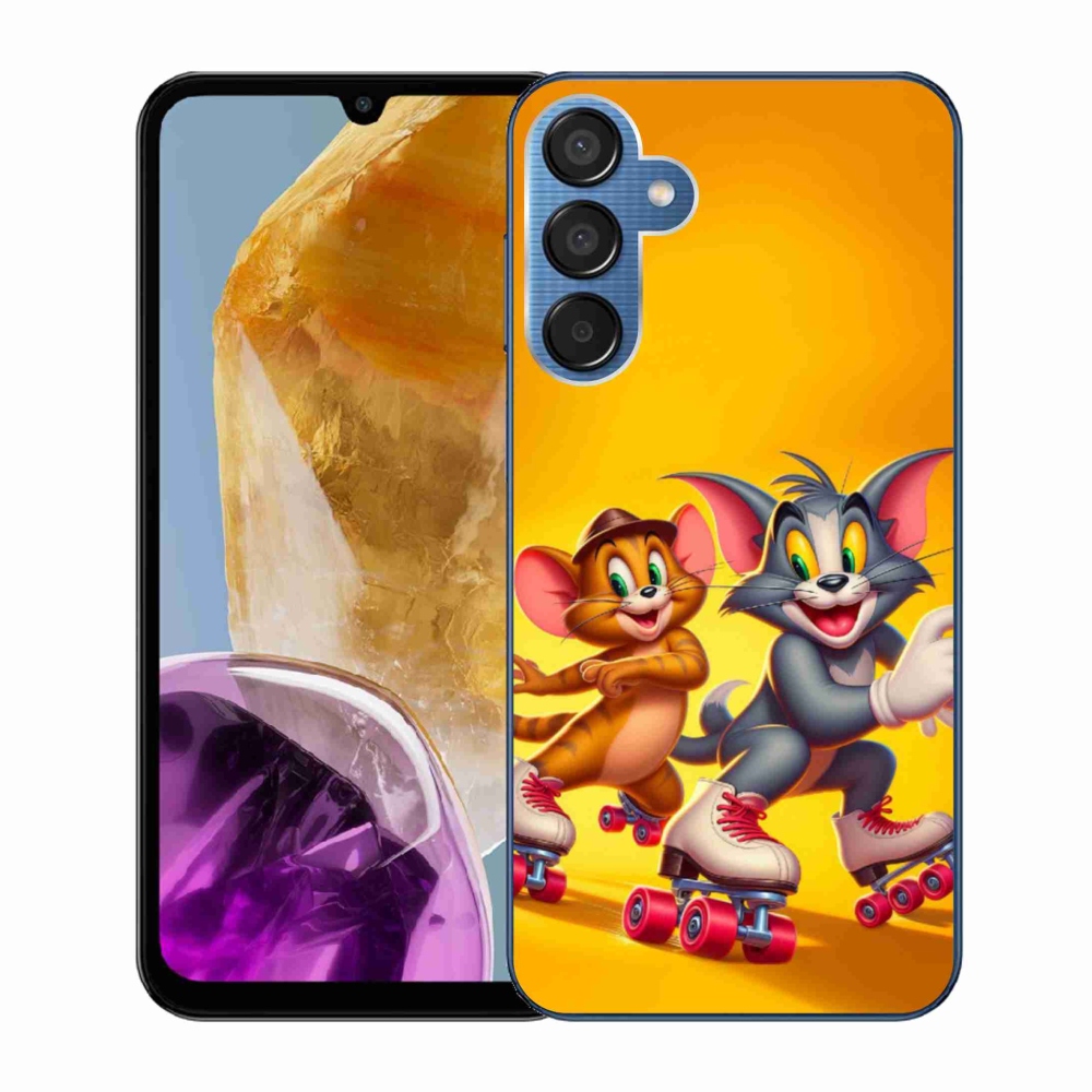 Gelový kryt mmCase na Samsung Galaxy M15 5G - tom a jerry
