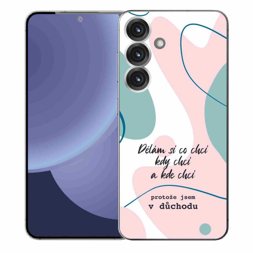 Gelový kryt mmCase na Samsung Galaxy S25+ - vtipný text 10 bílé pozadí