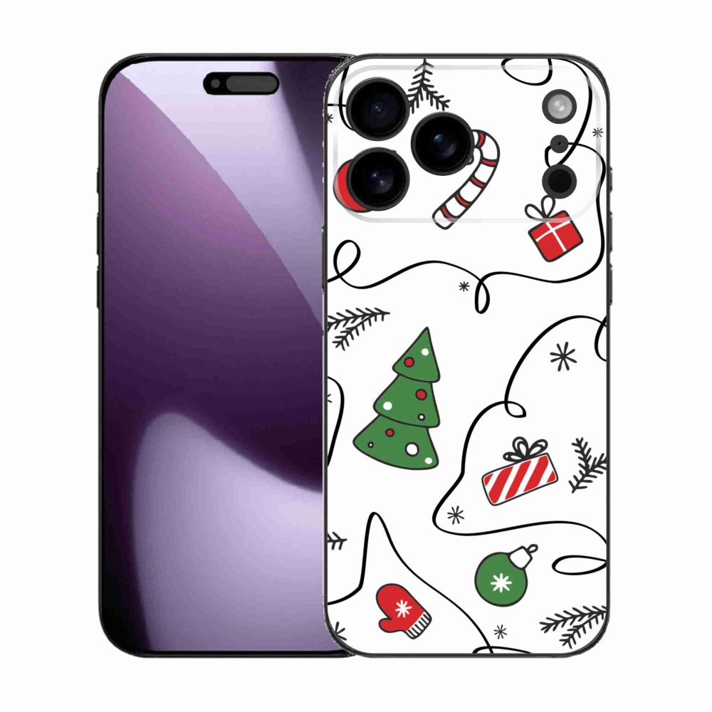 Gelový kryt mmCase na iPhone 17 Pro Max - vánoční motivy