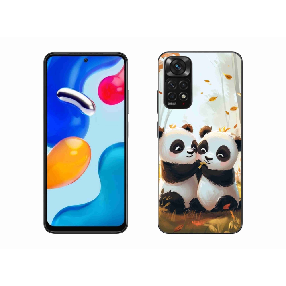 Gelový kryt mmCase na Xiaomi Redmi Note 11S 4G - pandy