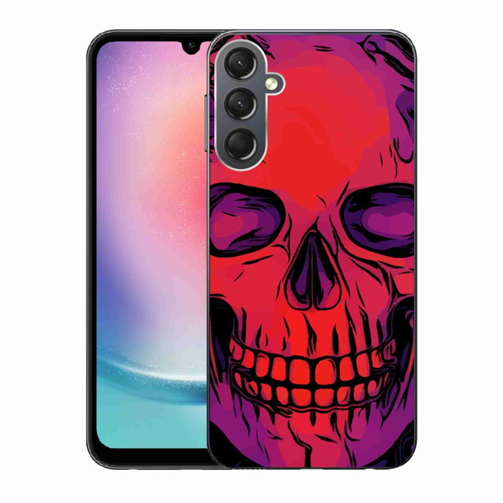 Gelový obal mmCase na Samsung Galaxy A24 - lebka