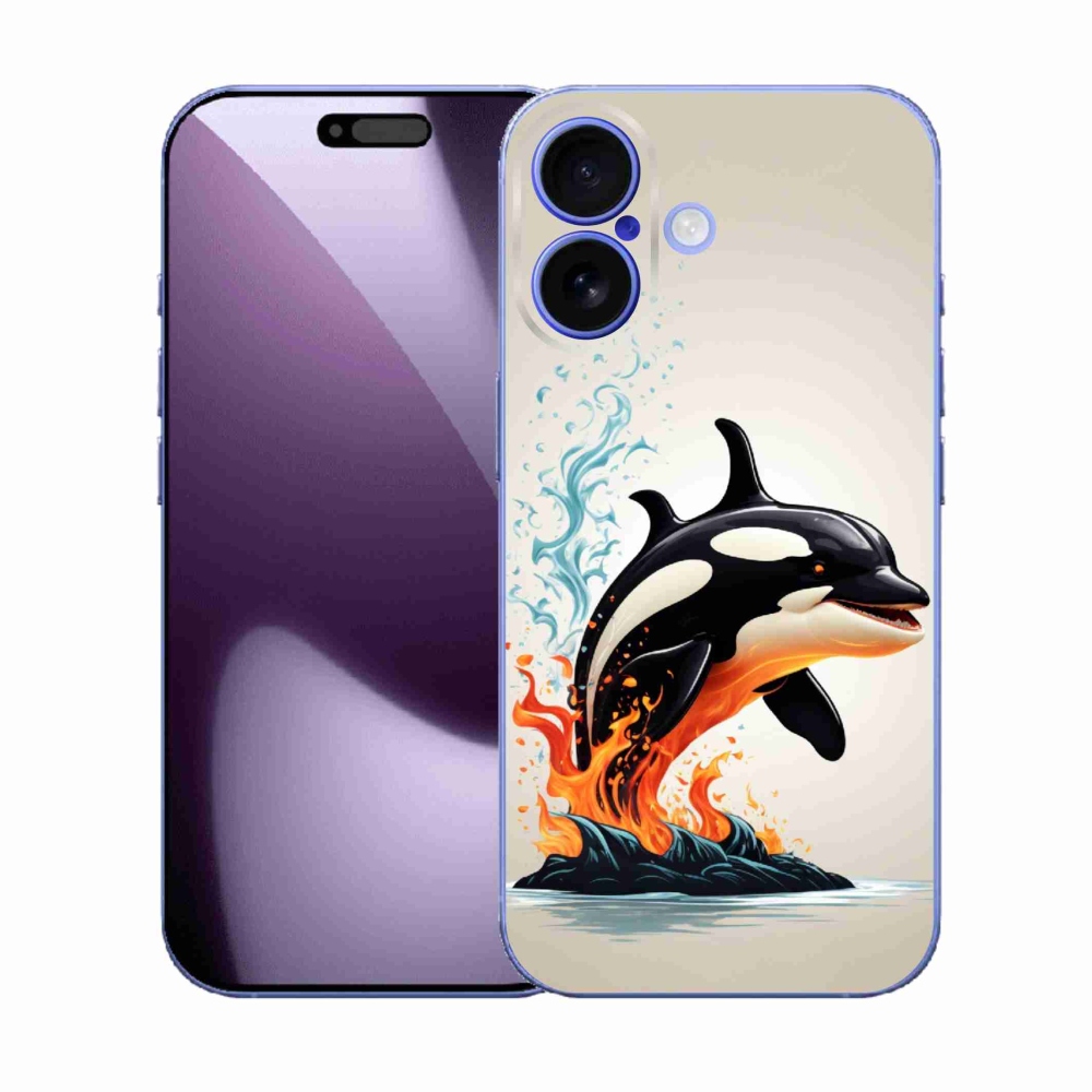 Gelový kryt mmCase na iPhone 17 - kosatka