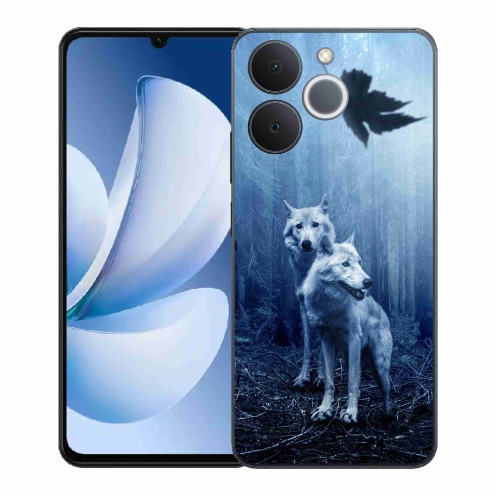 Gelový kryt mmCase na Realme Note 70T - vlci v lese