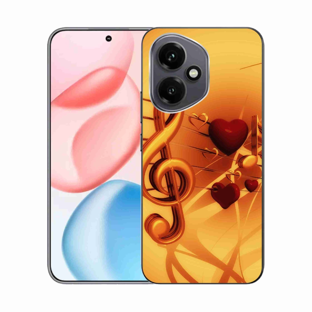 Gelový kryt mmCase na Honor 400 - noty