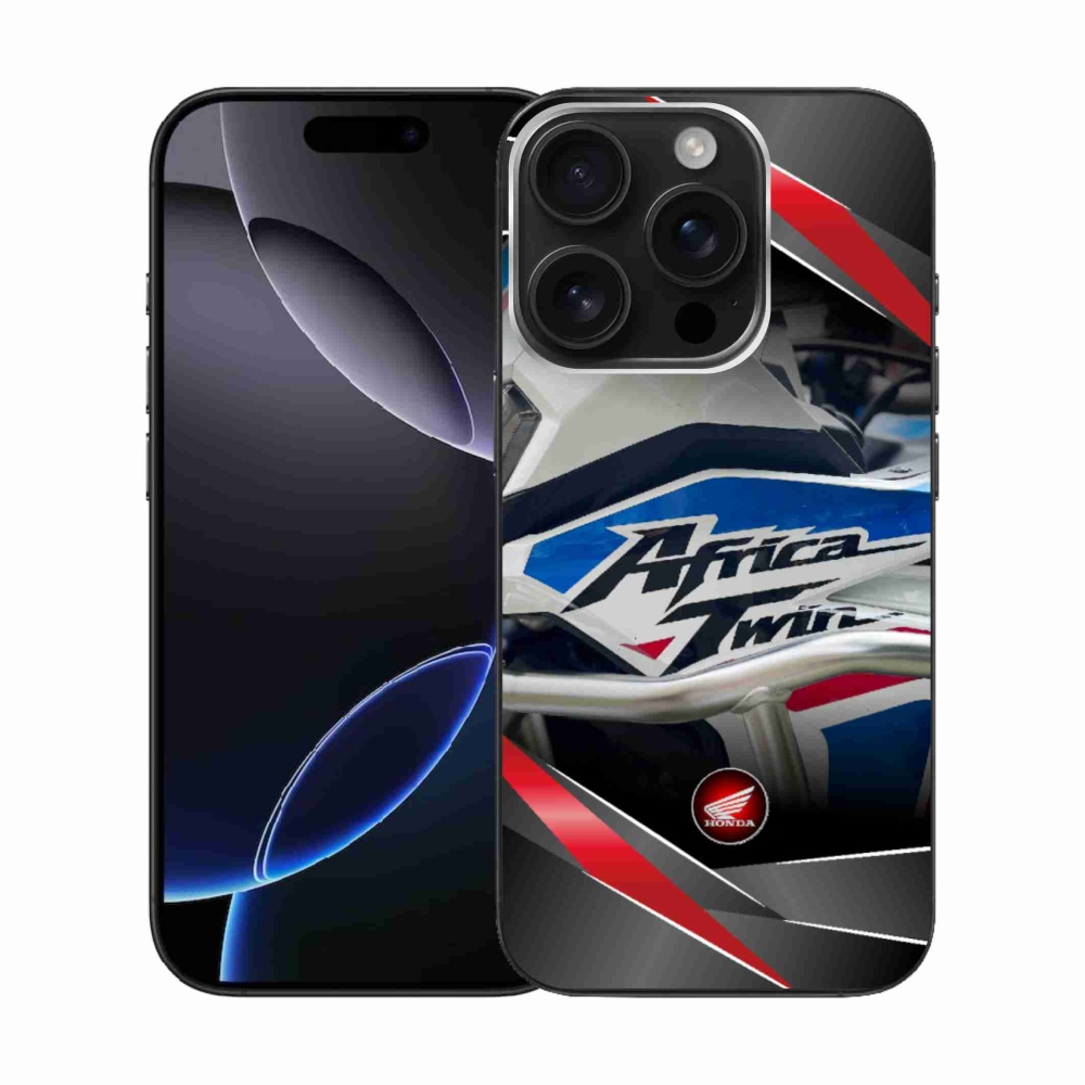 Gelový kryt mmCase na iPhone 16 Pro - motorka honda