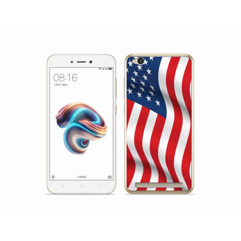 Gelový kryt mmCase na mobil Xiaomi Redmi 5A - USA vlajka