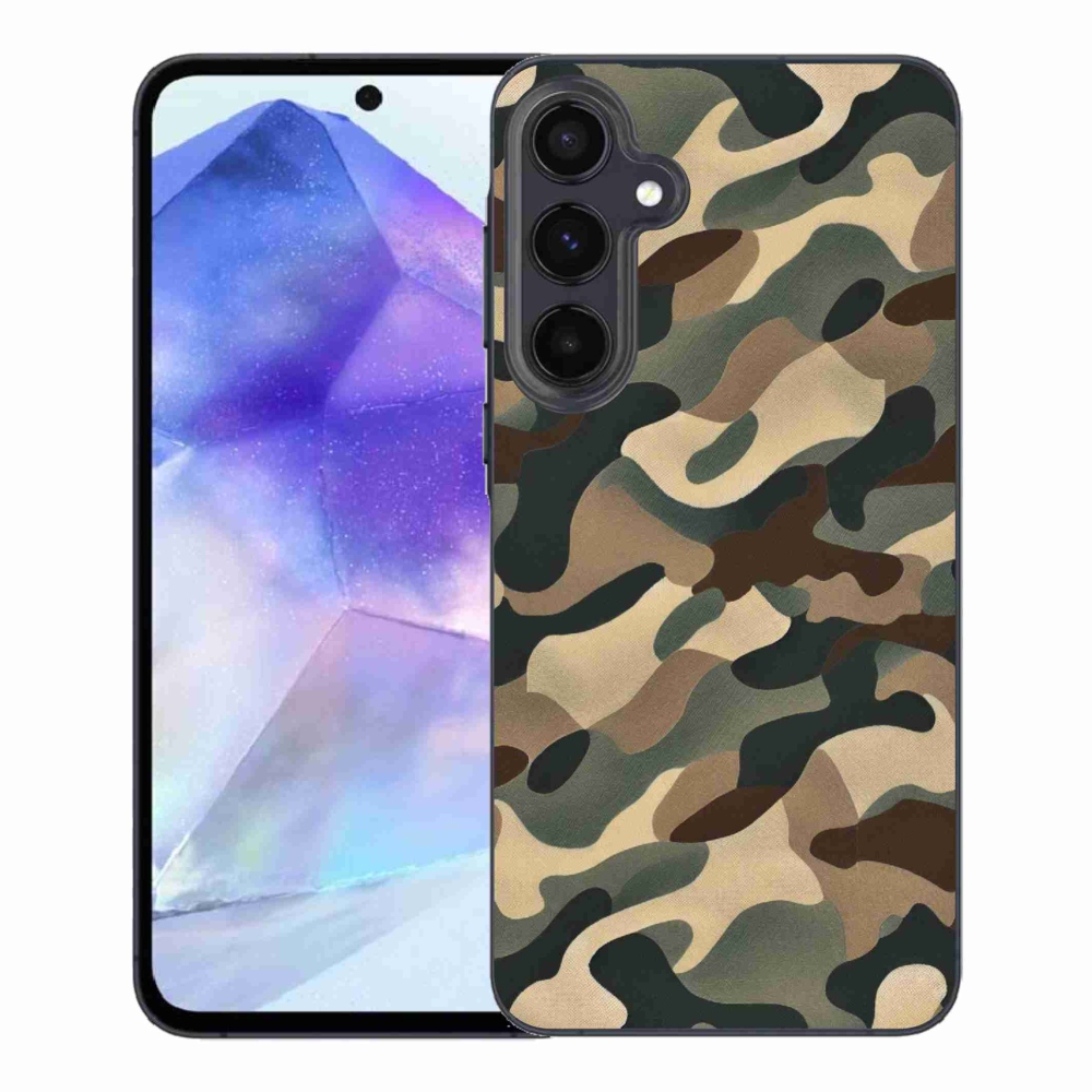 Gelový kryt mmCase na Samsung Galaxy A55 5G - maskáčový vzor 11